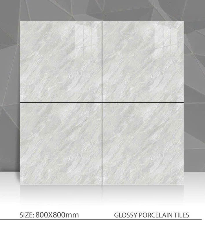(GIÁ TỐT – KHỔ LỚN SANG TRỌNG) GẠCH 80×80 PORCELAIN BÓNG KÍNH